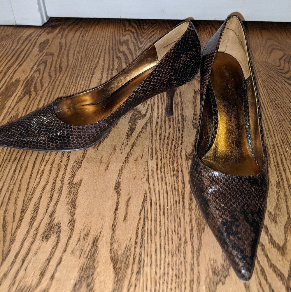Nine West snake heels